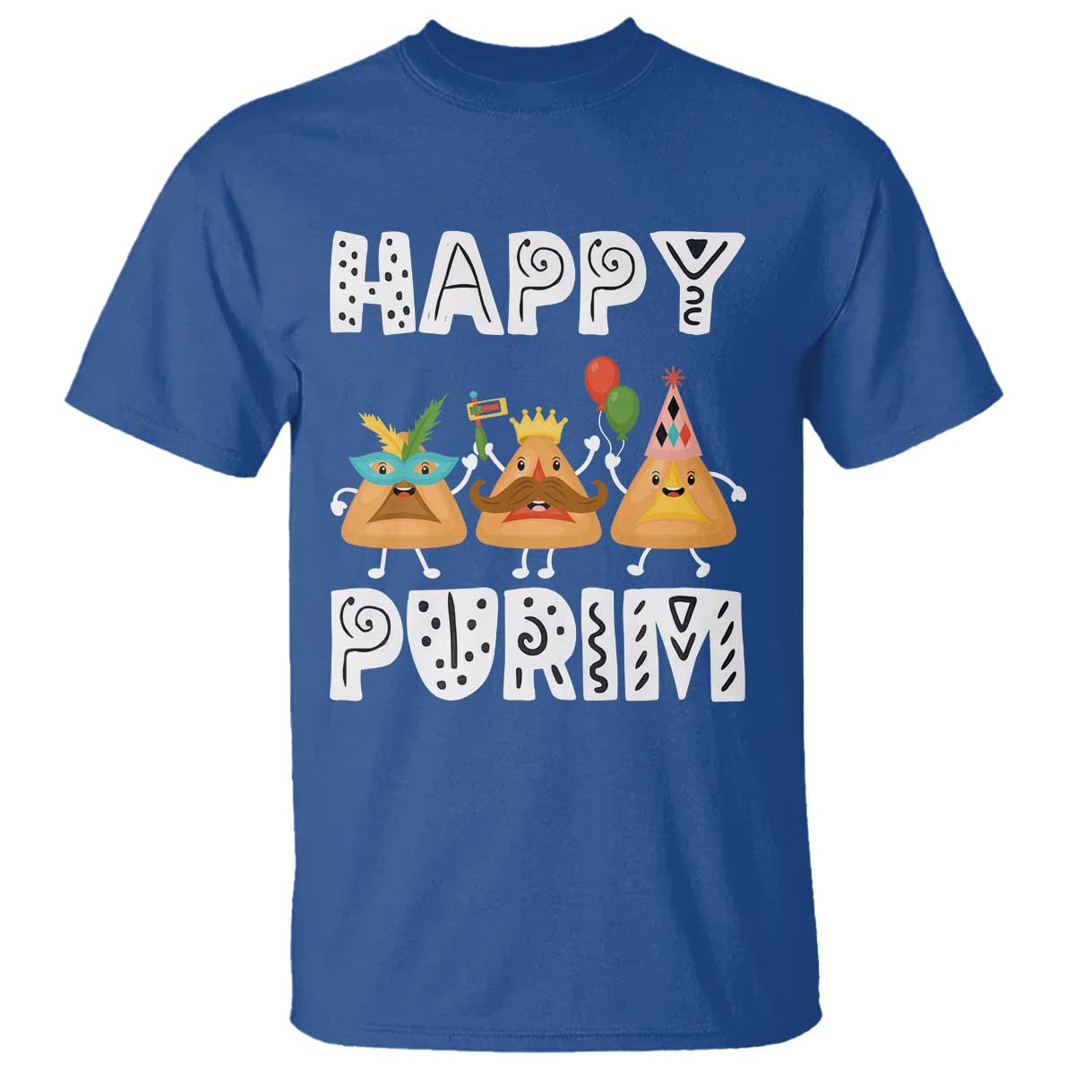 Happy Purim Funny Hamantash T Shirt TS09 Royal Blue Print Your Wear