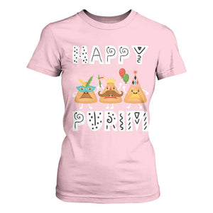 Happy Purim Funny Hamantash T Shirt For Women TS09 Light Pink Print Your Wear