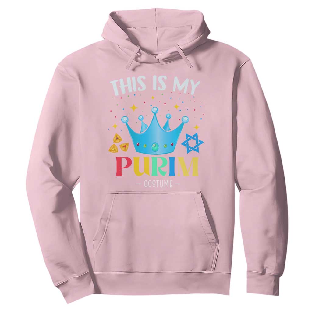 Funny Jewish This Is My Purim Costume Hoodie TS09 Light Pink Print Your Wear