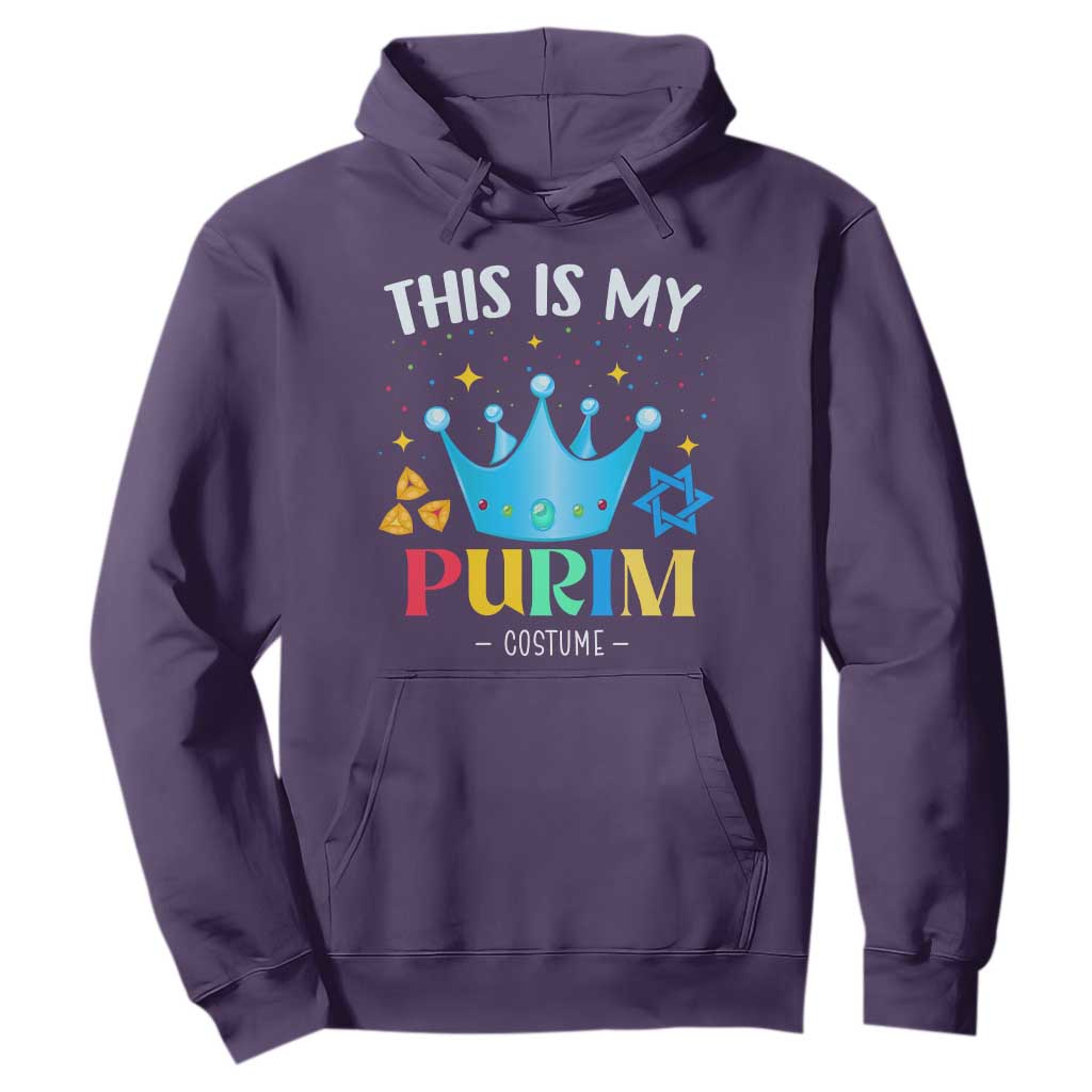 Funny Jewish This Is My Purim Costume Hoodie TS09 Purple Print Your Wear