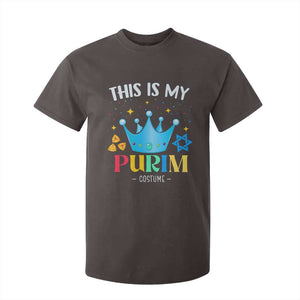 Funny Jewish This Is My Purim Costume T Shirt For Kid TS09 Dark Chocolate Print Your Wear