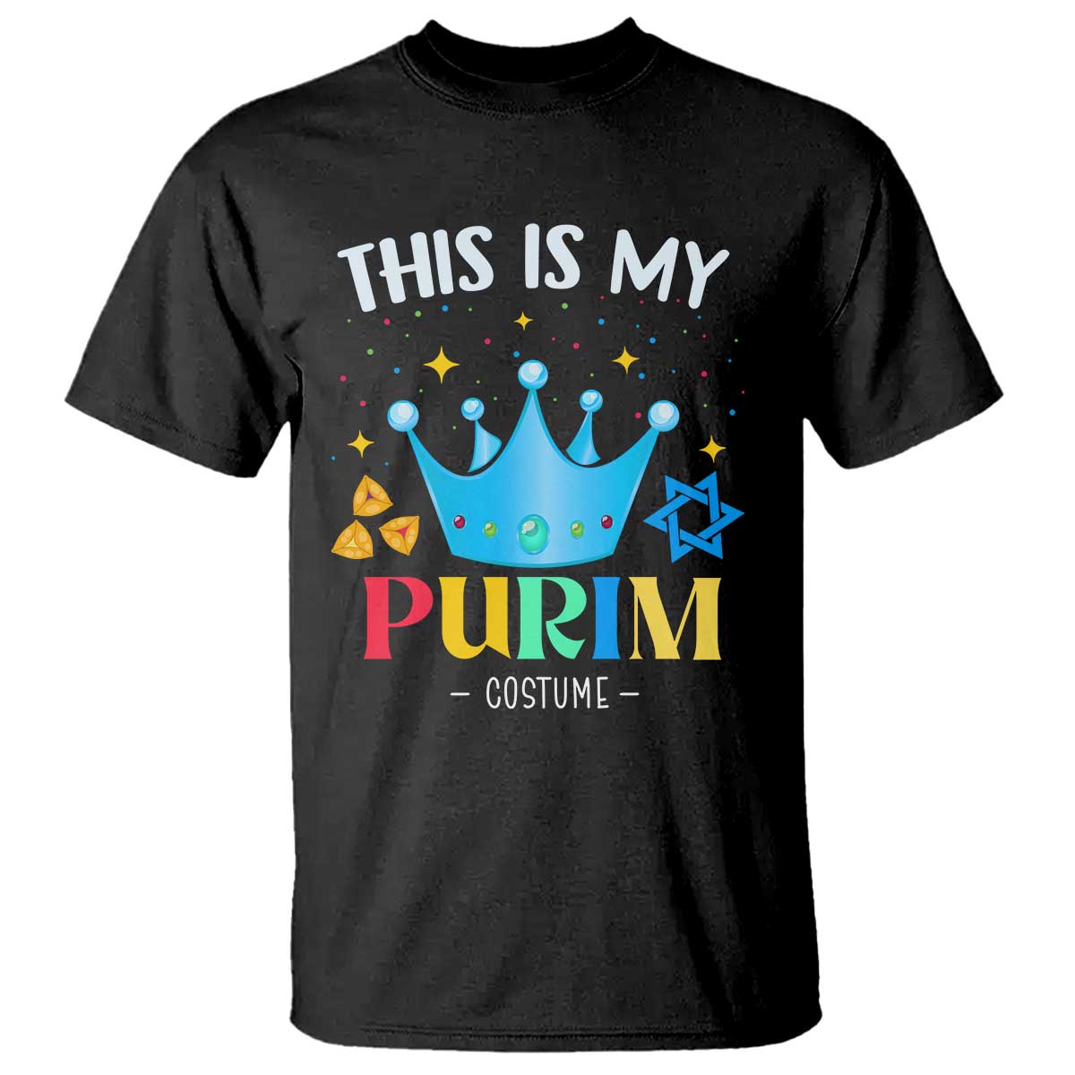 Funny Jewish This Is My Purim Costume T Shirt TS09 Black Print Your Wear
