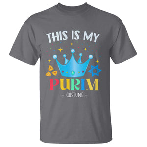 Funny Jewish This Is My Purim Costume T Shirt TS09 Charcoal Print Your Wear