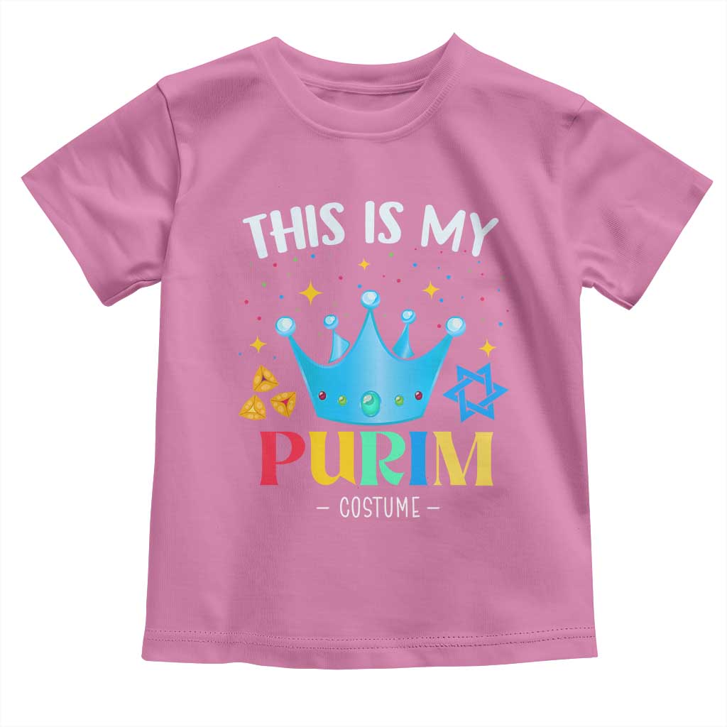 Funny Jewish This Is My Purim Costume Toddler T Shirt TS09 Azalea Print Your Wear