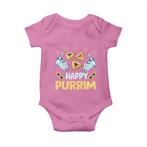 Purim Cat Baby Onesie Happy Purrim Hamantash Jewish Star of David TS09 Azalea Print Your Wear