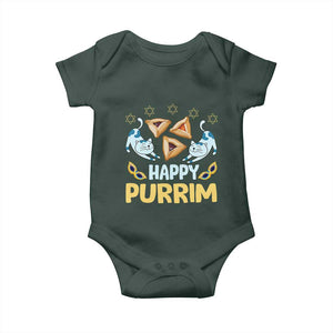Purim Cat Baby Onesie Happy Purrim Hamantash Jewish Star of David TS09 Print Your Wear