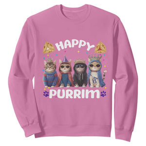 Purim Cat Sweatshirt Happy Purrim Hamantash Cute Cat Costume TS09 Azalea Print Your Wear