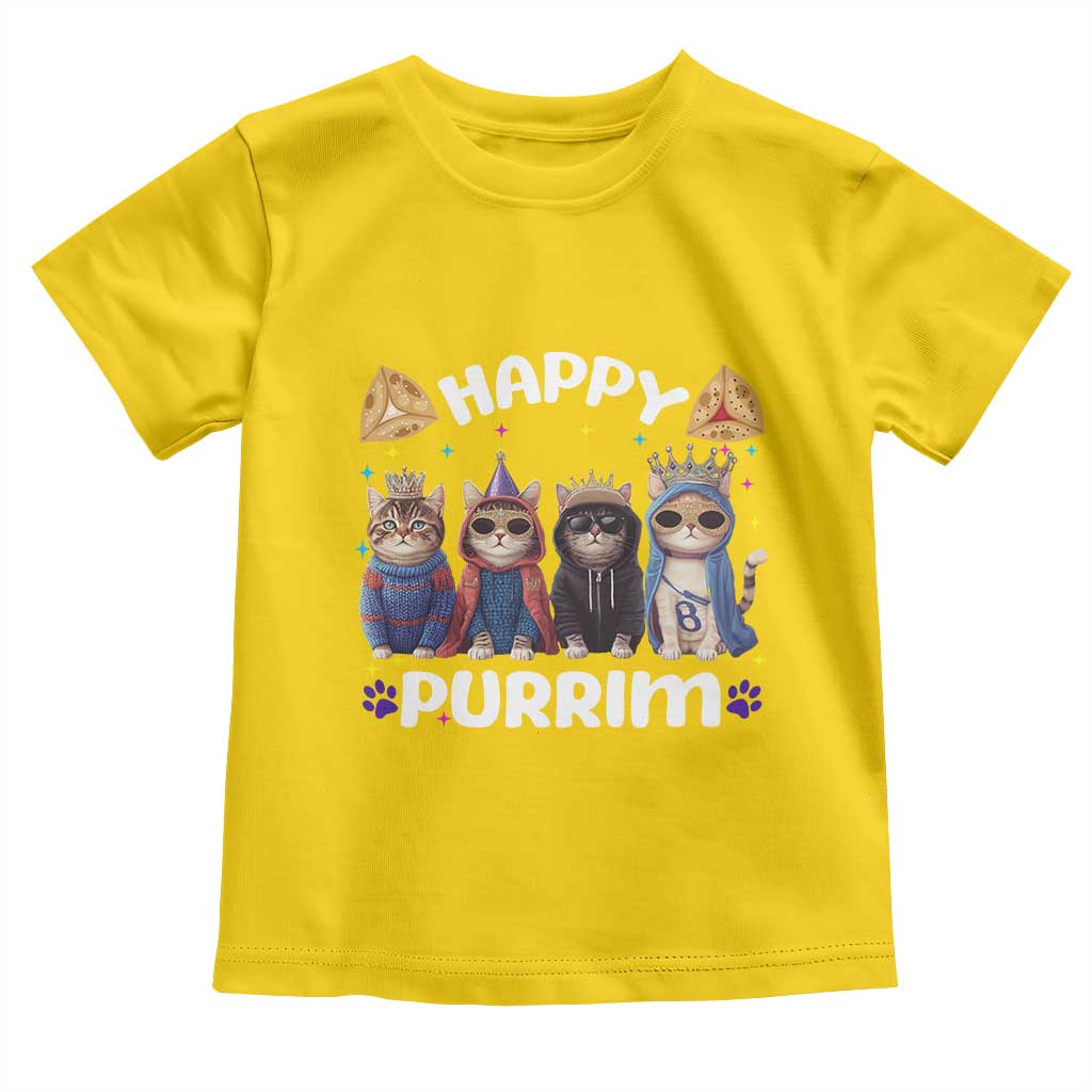 Purim Cat Toddler T Shirt Happy Purrim Hamantash Cute Cat Costume TS09 Daisy Print Your Wear