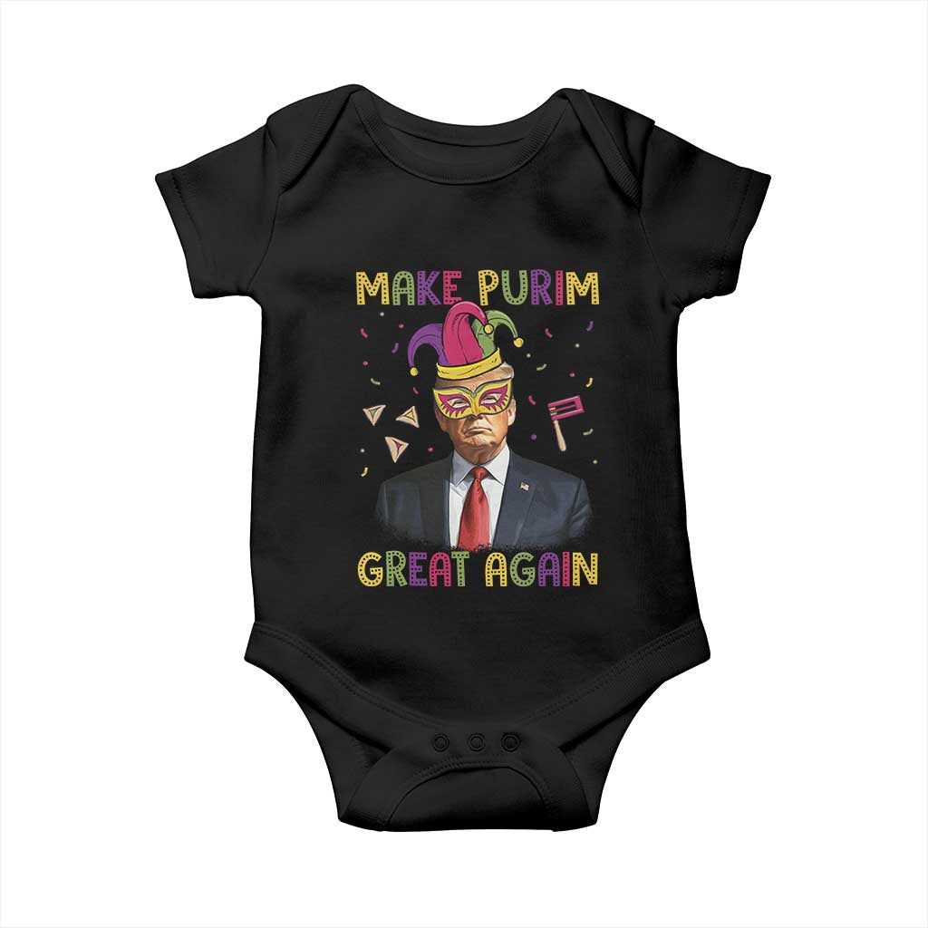 Trump Purim Baby Onesie Make Purim Great Again Jewish TS09 Black Print Your Wear