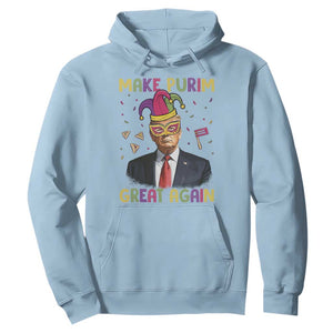 Trump Purim Hoodie Make Purim Great Again Jewish TS09 Light Blue Print Your Wear