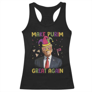 Trump Purim Racerback Tank Top Make Purim Great Again Jewish TS09 Black Print Your Wear