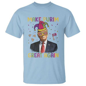 Trump Purim T Shirt Make Purim Great Again Jewish TS09 Light Blue Print Your Wear