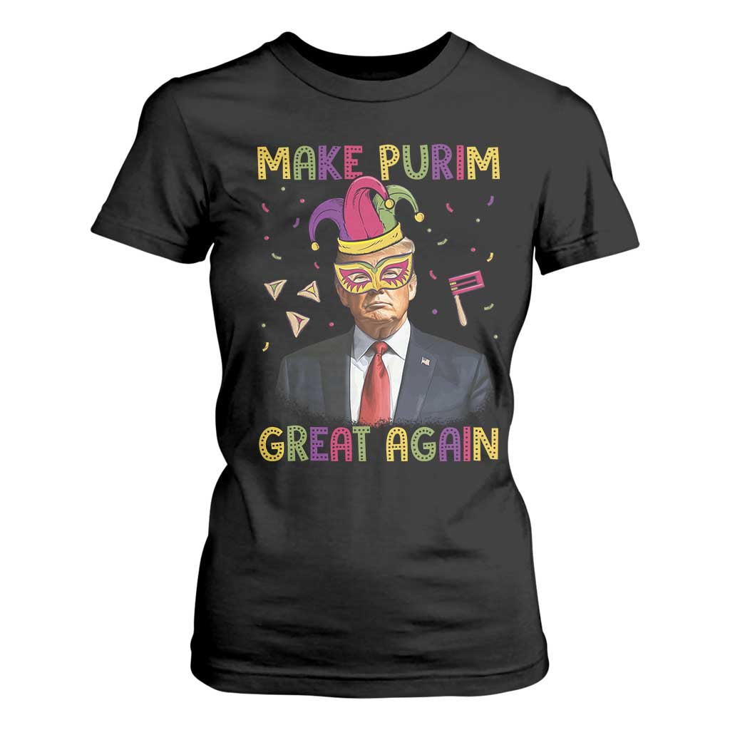 Trump Purim T Shirt For Women Make Purim Great Again Jewish TS09 Black Print Your Wear