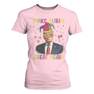 Trump Purim T Shirt For Women Make Purim Great Again Jewish TS09 Light Pink Print Your Wear