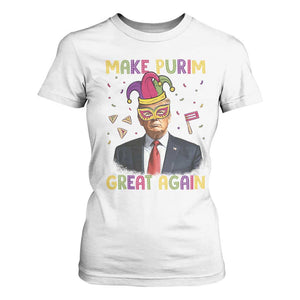 Trump Purim T Shirt For Women Make Purim Great Again Jewish TS09 White Print Your Wear