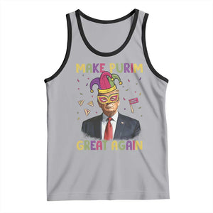 Trump Purim Tank Top Make Purim Great Again Jewish TS09 Athletic Heather Black Print Your Wear