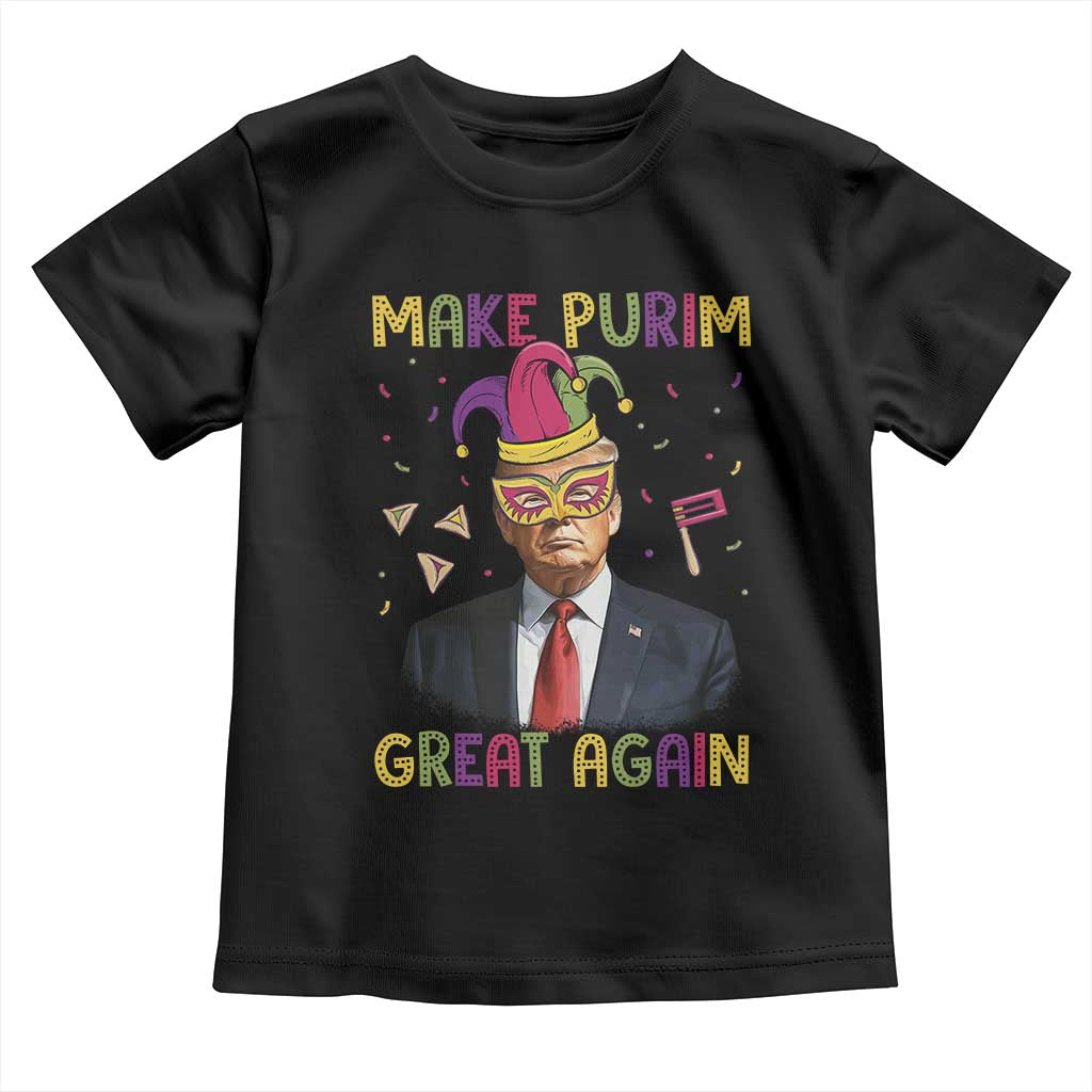 Trump Purim Toddler T Shirt Make Purim Great Again Jewish TS09 Black Print Your Wear