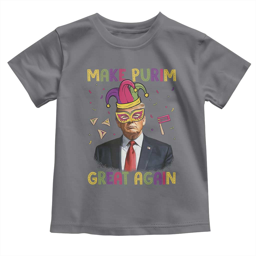 Trump Purim Toddler T Shirt Make Purim Great Again Jewish TS09 Charcoal Print Your Wear