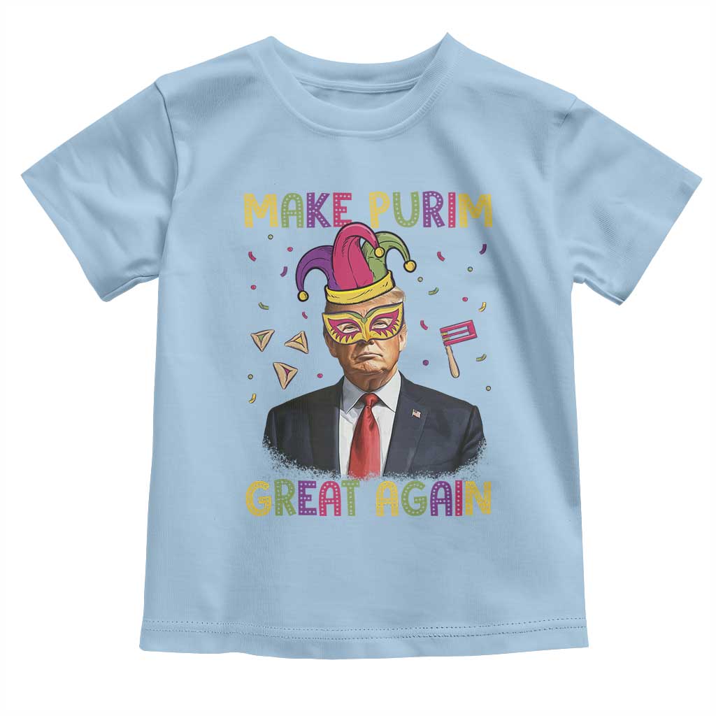 Trump Purim Toddler T Shirt Make Purim Great Again Jewish TS09 Light Blue Print Your Wear