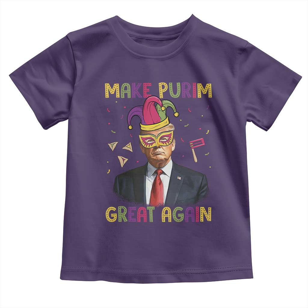 Trump Purim Toddler T Shirt Make Purim Great Again Jewish TS09 Purple Print Your Wear