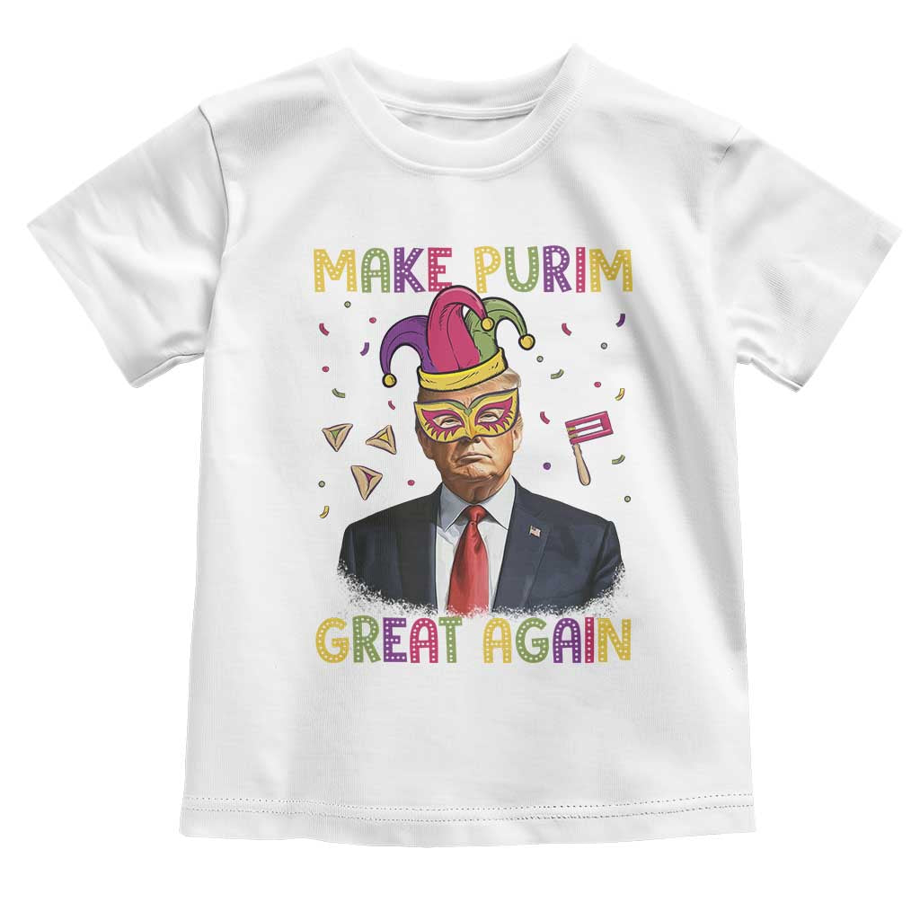 Trump Purim Toddler T Shirt Make Purim Great Again Jewish TS09 White Print Your Wear