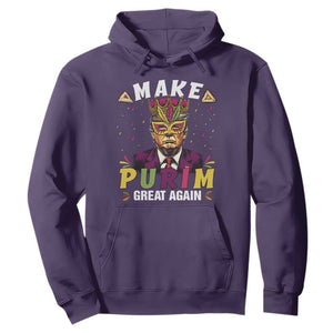 Funny Trump Purim Hoodie Make Purim Great Again TS09 Purple Print Your Wear