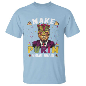 Funny Trump Purim T Shirt Make Purim Great Again TS09 Light Blue Print Your Wear