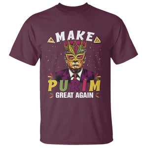 Funny Trump Purim T Shirt Make Purim Great Again TS09 Maroon Print Your Wear