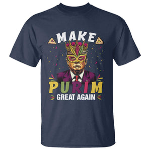 Funny Trump Purim T Shirt Make Purim Great Again TS09 Navy Print Your Wear