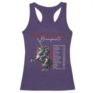 Funny History Lover Racerback Tank Top Napoleon Bonaparte World Tour TS09 Purple Print Your Wear