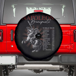 Funny History Lover Spare Tire Cover Napoleon Bonaparte World Tour TS09 Black Print Your Wear