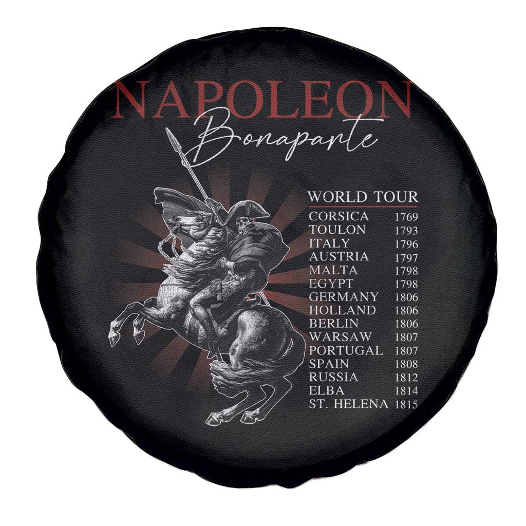 Funny History Lover Spare Tire Cover Napoleon Bonaparte World Tour TS09 Print Your Wear