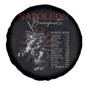 Funny History Lover Spare Tire Cover Napoleon Bonaparte World Tour TS09 Print Your Wear