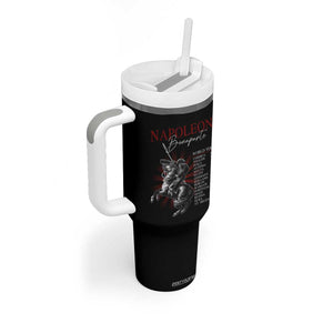 Funny History Lover Tumbler With Handle Napoleon Bonaparte World Tour TS09 Print Your Wear