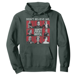 Strong Historical Women Hoodie Don't Believe Me Just Watch TS09 Dark Forest Green Print Your Wear