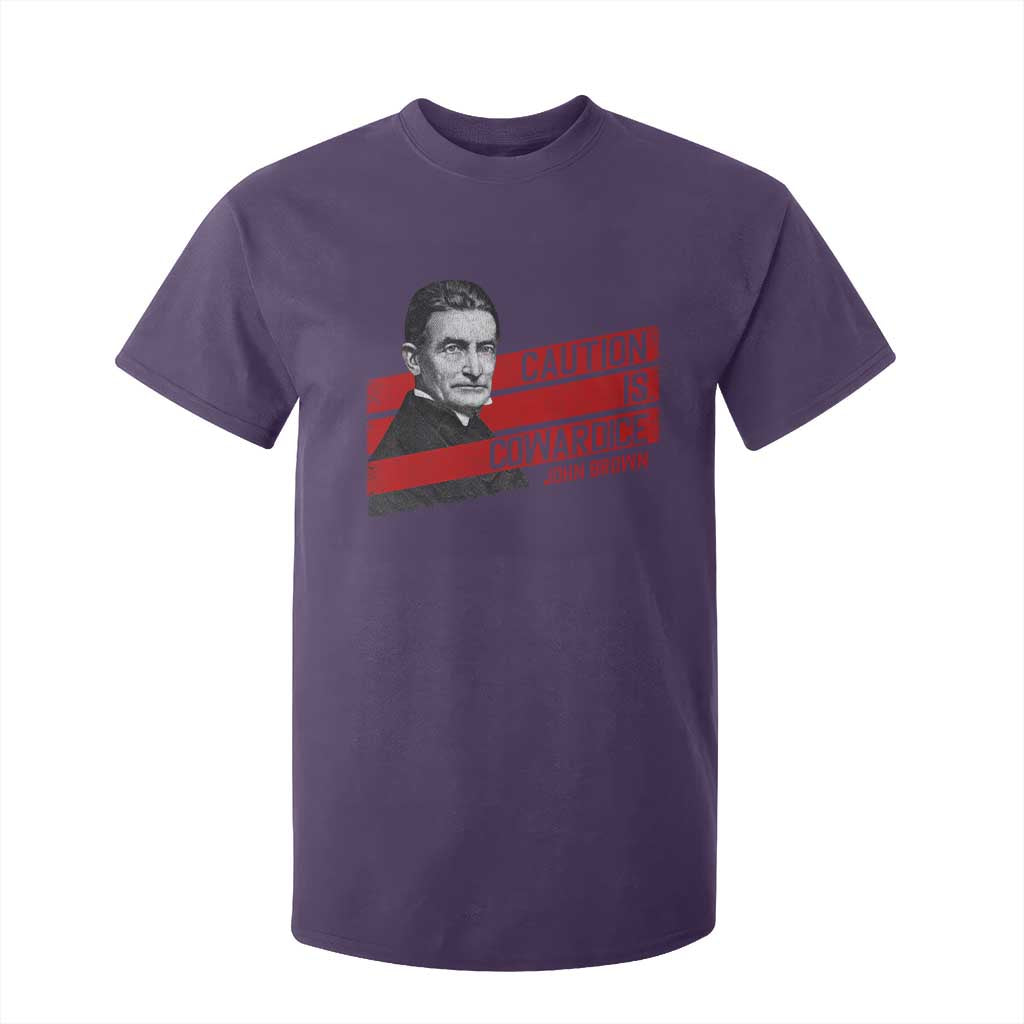 John Brown T Shirt For Kid Caution Is Cowardice TS09 Purple Print Your Wear