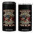 American Patriotism 4 in 1 Can Cooler Tumbler Proudly Politically Incorrect God Bless America Support Troops TS09 One Size: 16 oz Black Print Your Wear