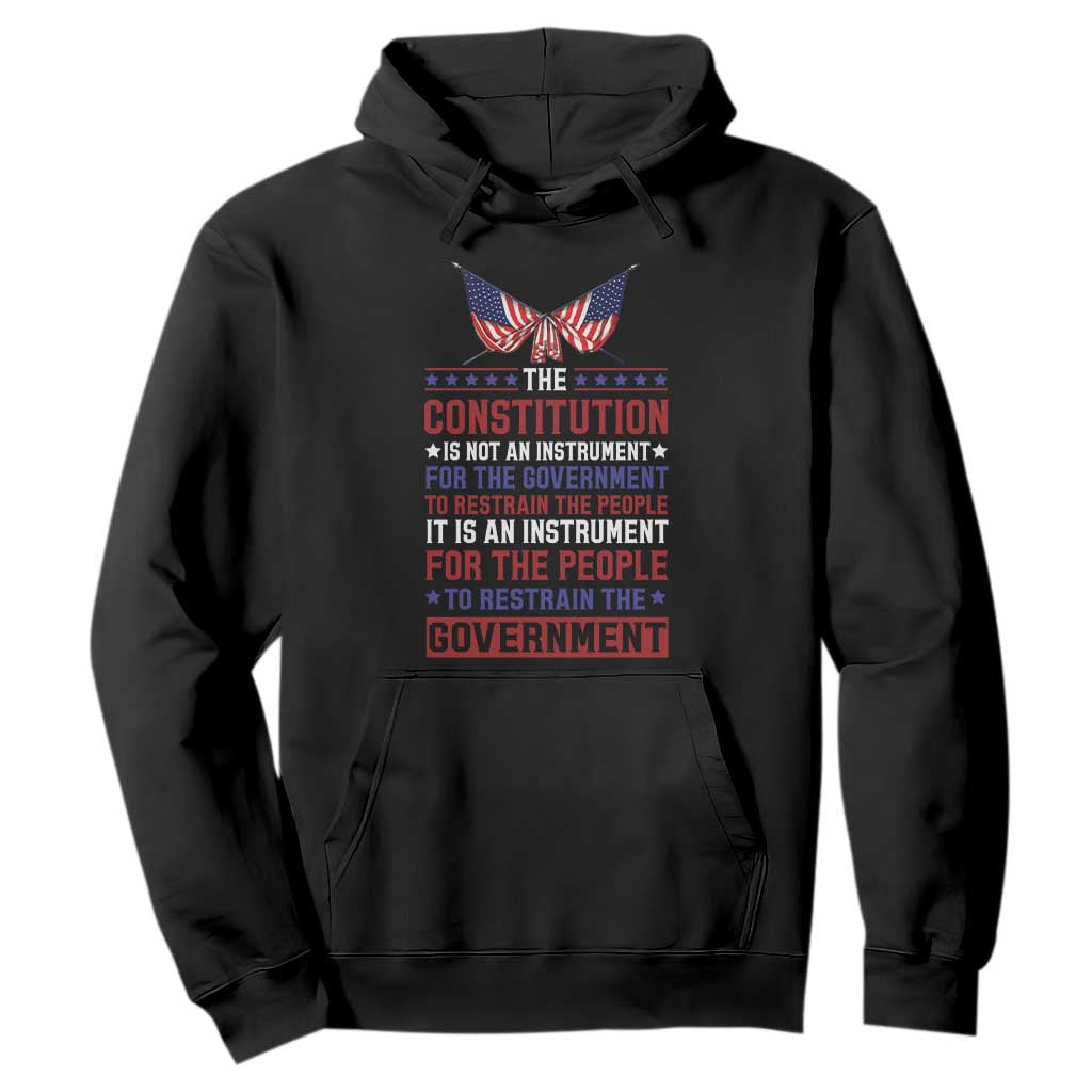 American Patriotism Hoodie The Constitution Is An Instrument TS09 Black Print Your Wear