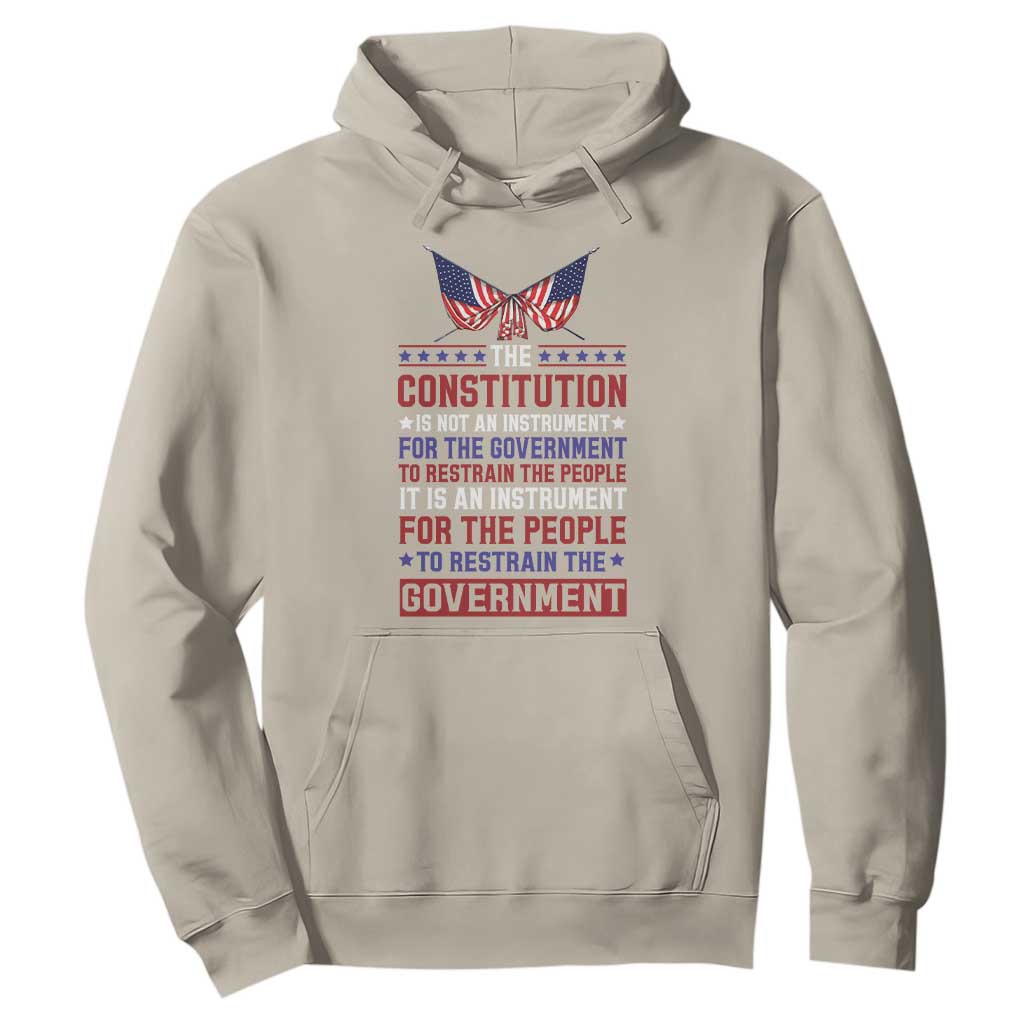 American Patriotism Hoodie The Constitution Is An Instrument TS09 Sand Print Your Wear