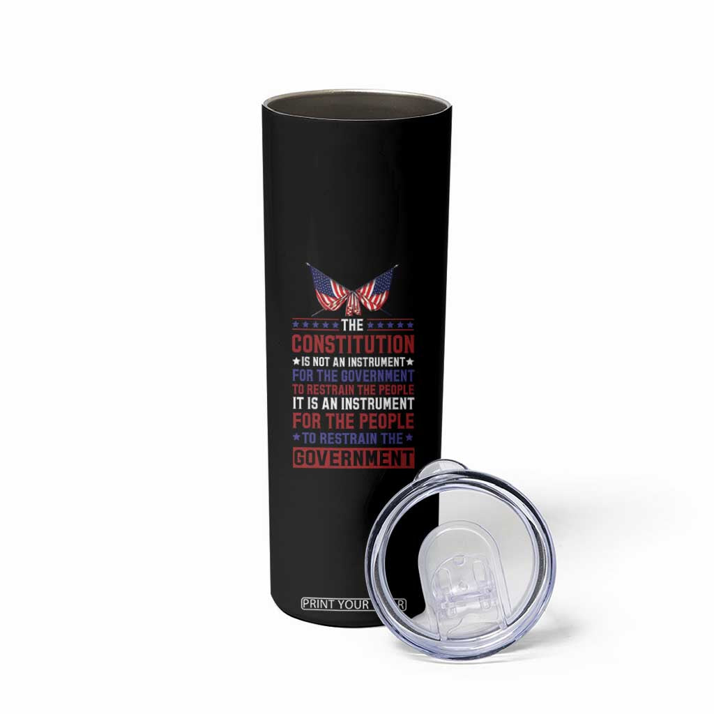 American Patriotism Skinny Tumbler The Constitution Is An Instrument TS09 Print Your Wear