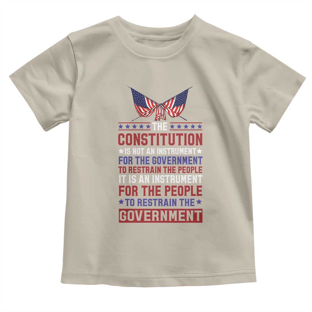American Patriotism Toddler T Shirt The Constitution Is An Instrument TS09 Sand Print Your Wear