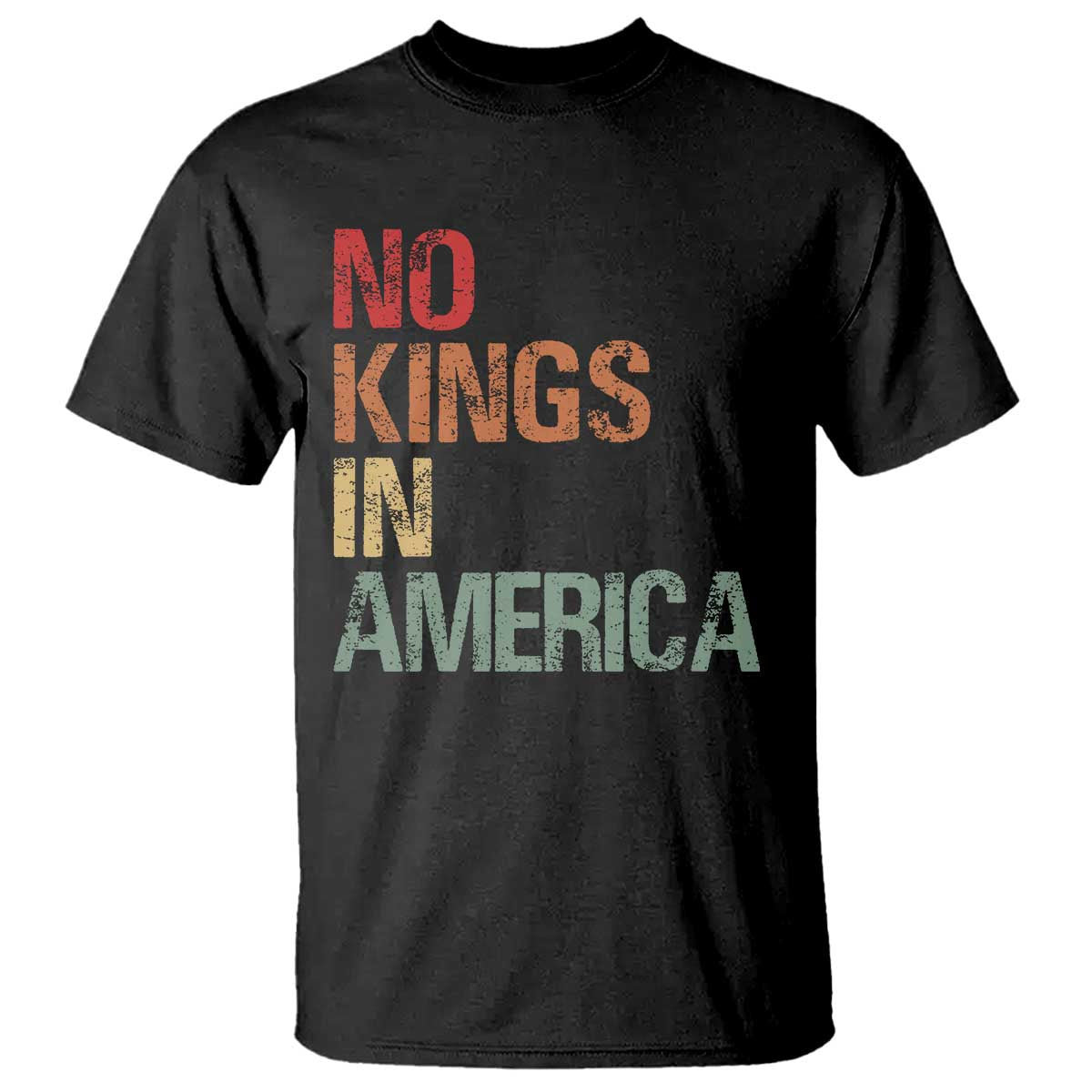 Retro No Kings in America T Shirt TS09 Black Print Your Wear