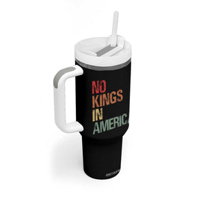 Retro No Kings in America Tumbler With Handle TS09 Print Your Wear