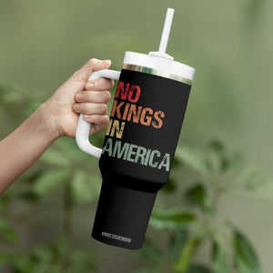 Retro No Kings in America Tumbler With Handle TS09 Print Your Wear