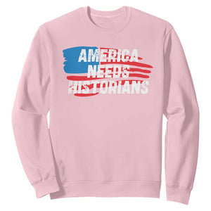 America Needs Historians Sweatshirt TS09 Light Pink Print Your Wear