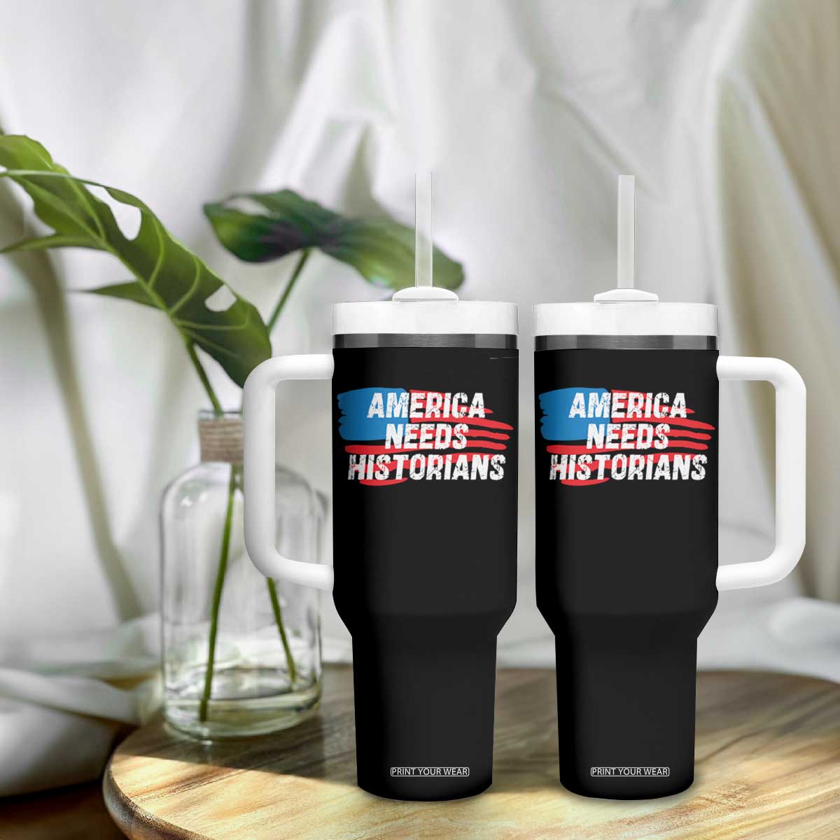 America Needs Historians Tumbler With Handle TS09 Print Your Wear