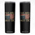 We Are Not Ok American Flag Upside Down Skinny Tumbler TS09 Black Print Your Wear