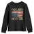 We Are Not Ok American Flag Upside Down Youth Sweatshirt TS09 Black Print Your Wear