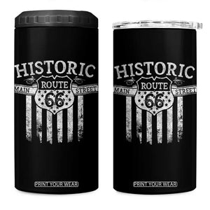Historic Highway Mother Road 66 4 in 1 Can Cooler Tumbler Main Street Of America TS09 One Size: 16 oz Black Print Your Wear