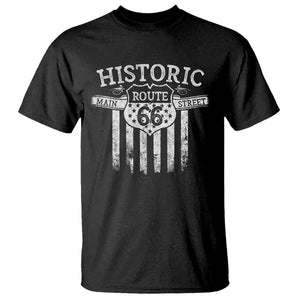 Historic Highway Mother Road 66 T Shirt Main Street Of America TS09 Black Print Your Wear